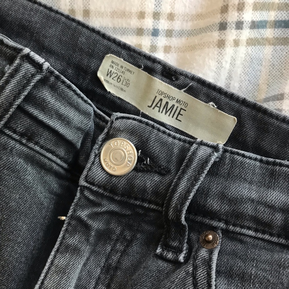 Topshop Black Jamie Jeans